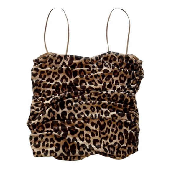*NWOT Good American Leopard Printed Mesh Cami Top - XL - Picture 8 of 12